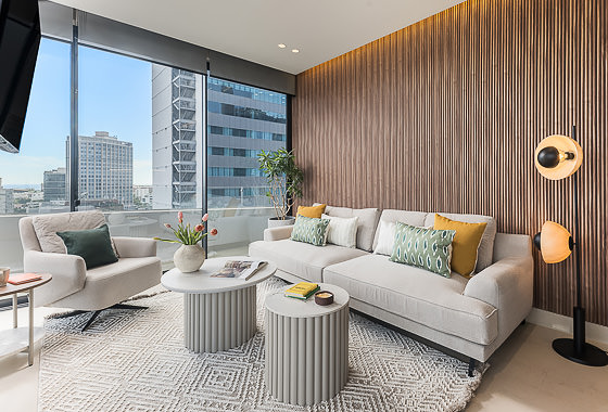 LIVING ROOM Two BedSea View Mid Floor