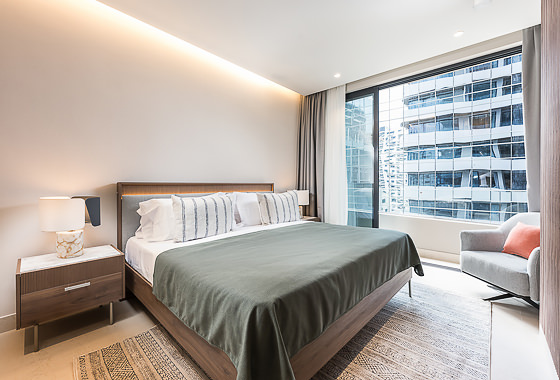 BEDROOMS One Bedroom Residence - Skyline View