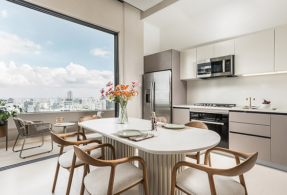 KITCHEN Two Bedroom Residence - Skyline View - Upper Floor